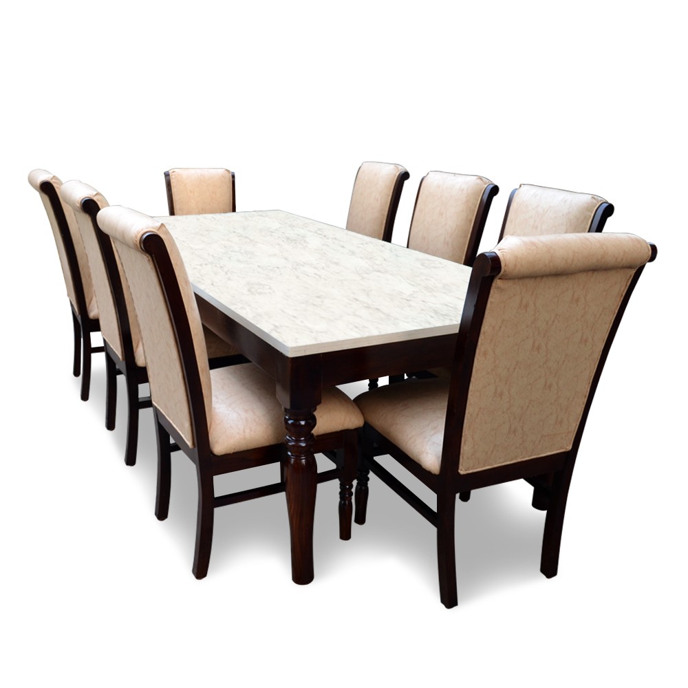 Helena 8 Seater Dining Table Set, 8 Chair Dining Room Set