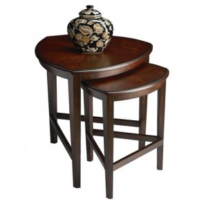 Ivy 2 Piece Nesting Tables Brown