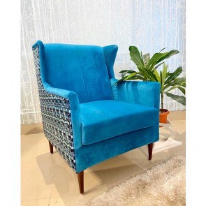 Betty Wing Chair Blue